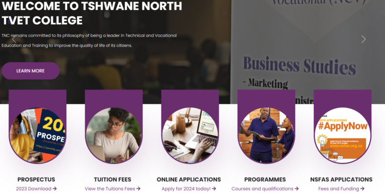 Tshwane North TVET College is situated in the greater Tshwane metropolis of Gauteng. The college consists of 6 campuses located in different locations. Students from disadvantaged families who wish to apply for enrollment may also apply for NSFAS for funding.